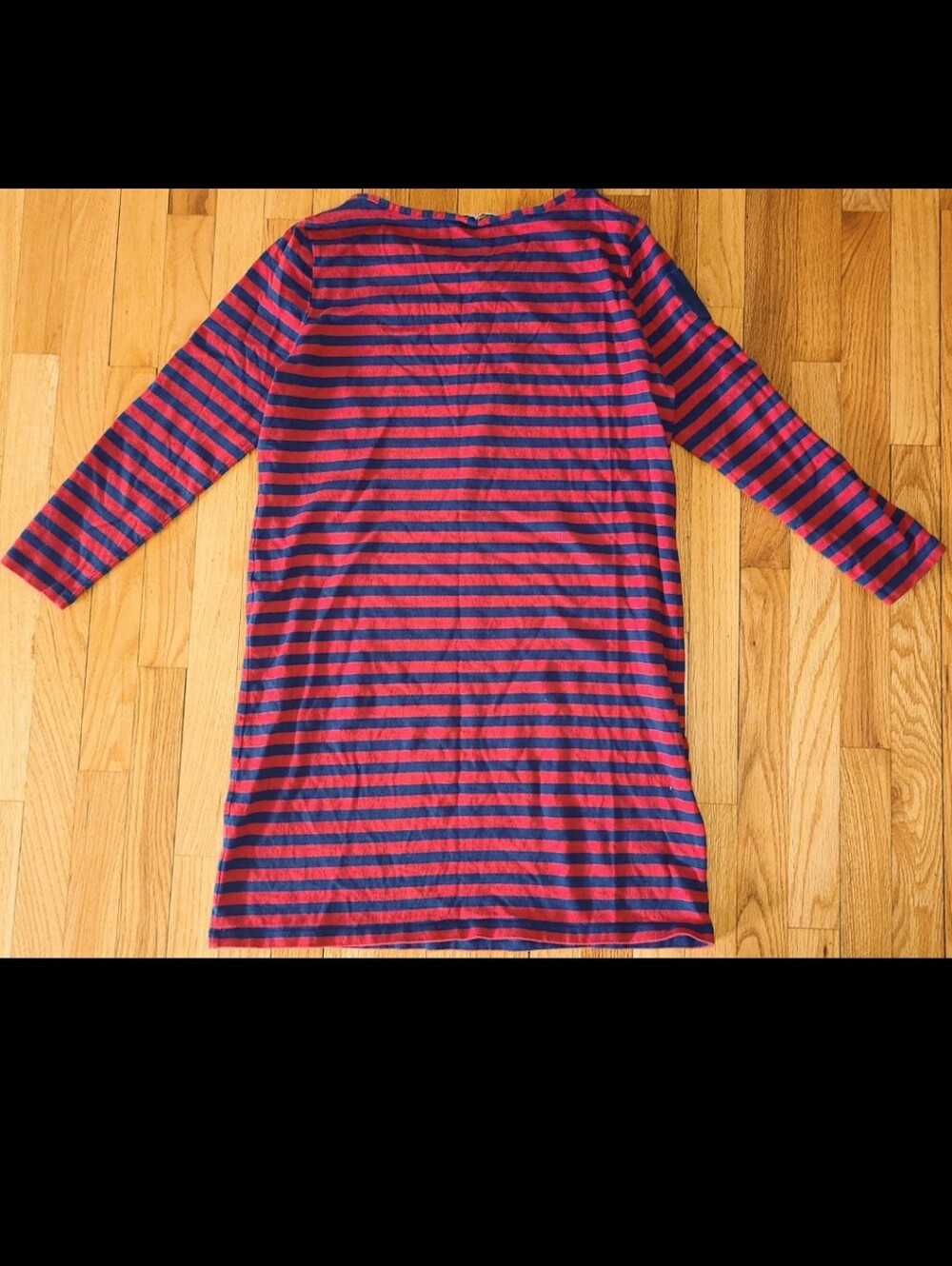 Vineyard Vines Striped Dress L 12 14 Red Navy Blue stripe Nautical Boat Beach